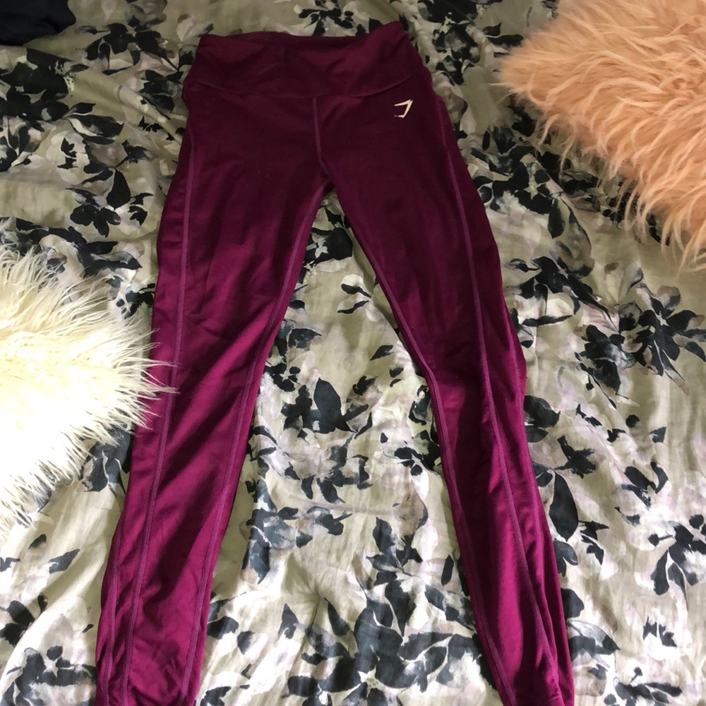 Purple Gymshark dry leggings